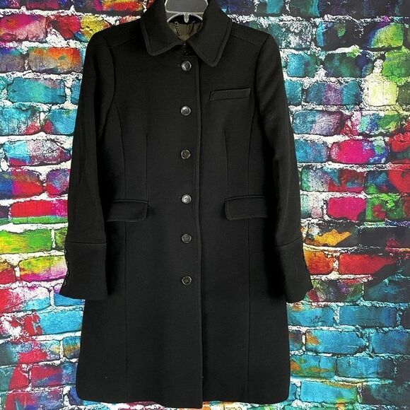 J. Crew DoubleCloth by Manifattura di Carmignano Italy Wool Black Medium